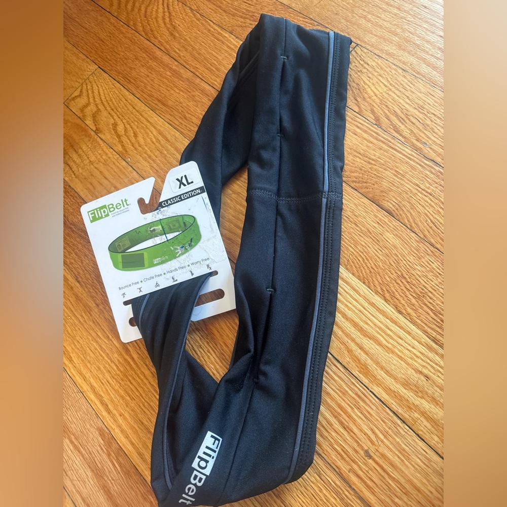 Black flip belt runners belt XL
